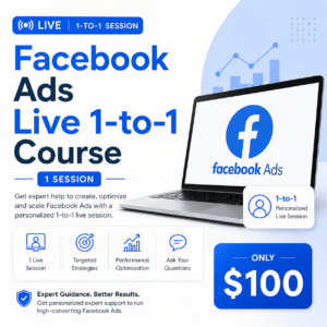 Facebook Ads Live 1 to 1 Video Course